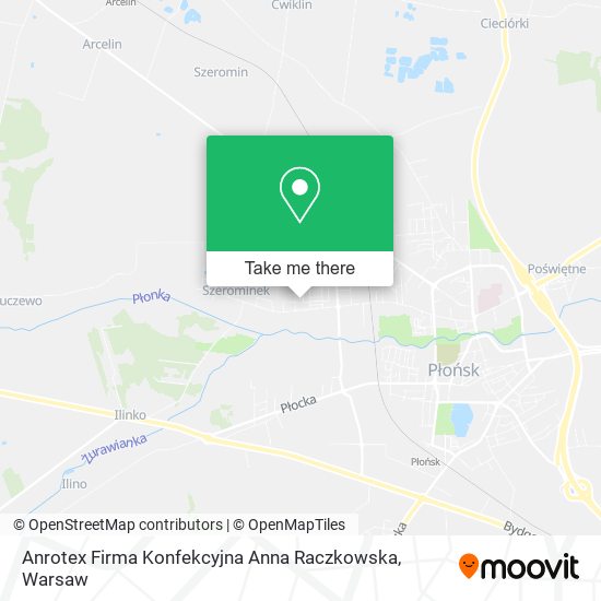 Anrotex Firma Konfekcyjna Anna Raczkowska map