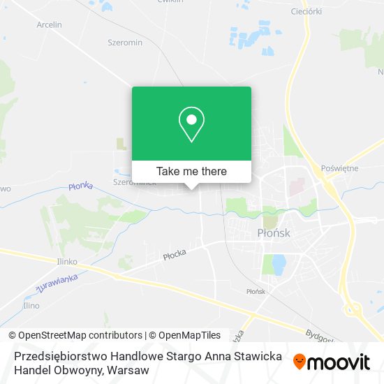 Przedsiębiorstwo Handlowe Stargo Anna Stawicka Handel Obwoyny map