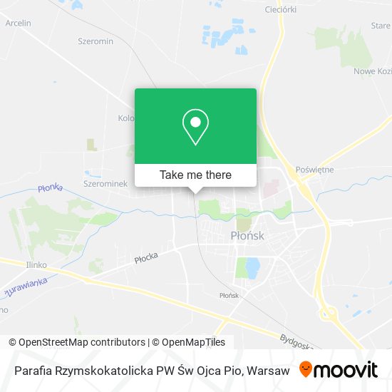 Parafia Rzymskokatolicka PW Św Ojca Pio map