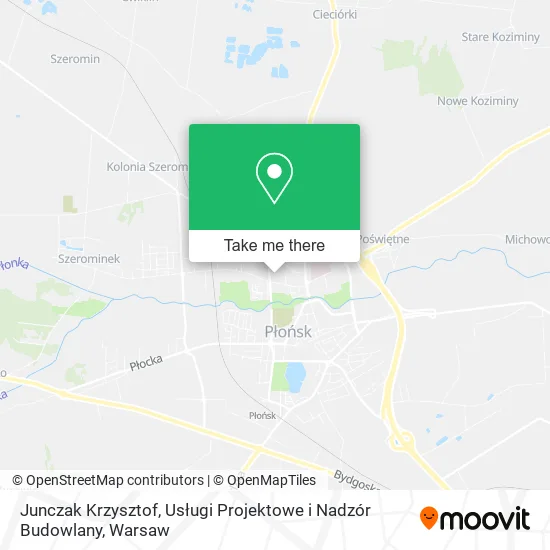 Junczak Krzysztof, Usługi Projektowe i Nadzór Budowlany map