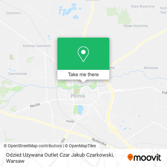 Карта Odzież Używana Outlet Czar Jakub Czarkowski