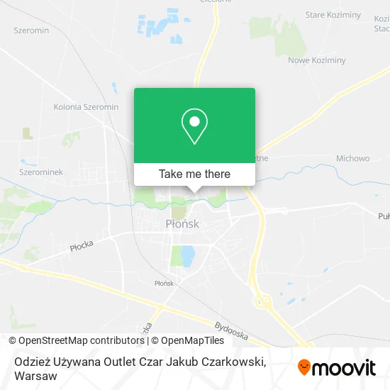 Карта Odzież Używana Outlet Czar Jakub Czarkowski