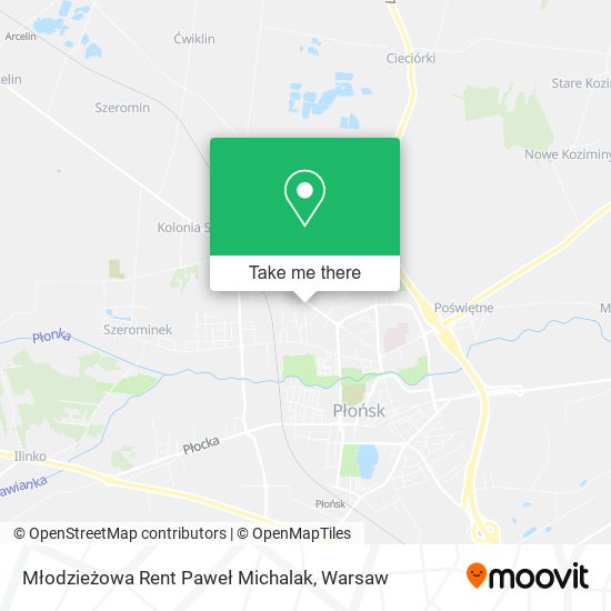 Młodzieżowa Rent Paweł Michalak map