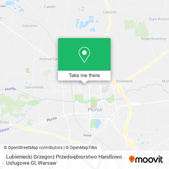 Lubieniecki Grzegorz Przedsiębiorstwo Handlowo Usługowe Gl map