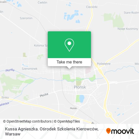 Kussa Agnieszka. Ośrodek Szkolenia Kierowców map