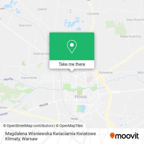 Magdalena Wisniewska Kwiaciarnia Kwiatowe Klimaty map