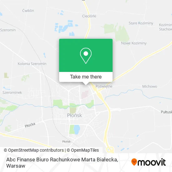 Abc Finanse Biuro Rachunkowe Marta Białecka map