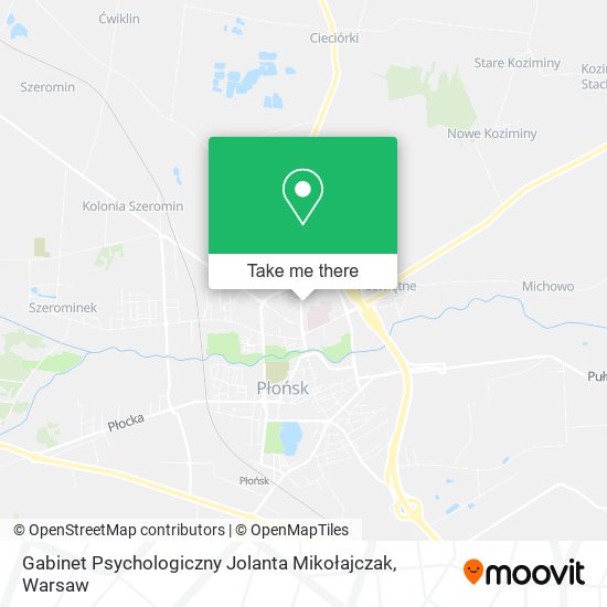 Gabinet Psychologiczny Jolanta Mikołajczak map