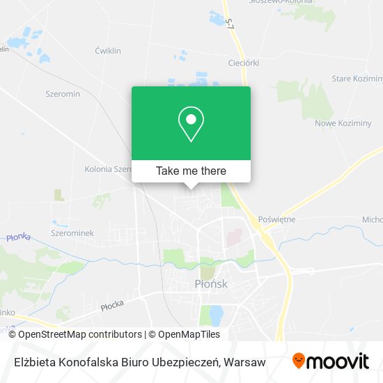 Elżbieta Konofalska Biuro Ubezpieczeń map