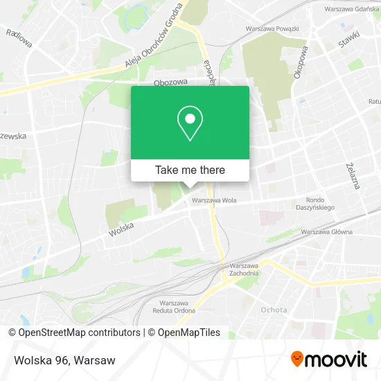 Wolska 96 map