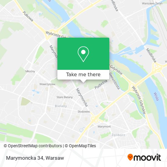 Marymoncka 34 map