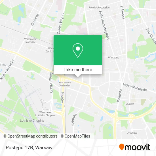 Postępu 17B map