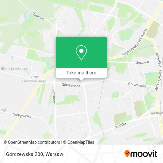 Górczewska 200 map