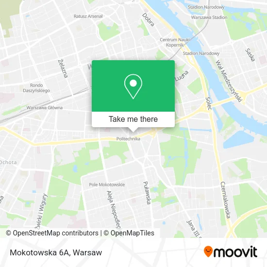 Mokotowska 6A map