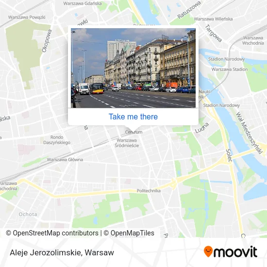 Aleje Jerozolimskie map