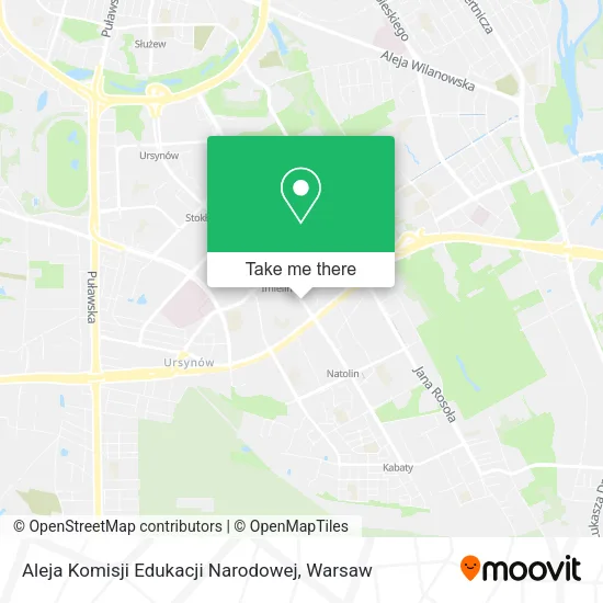 Aleja Komisji Edukacji Narodowej map