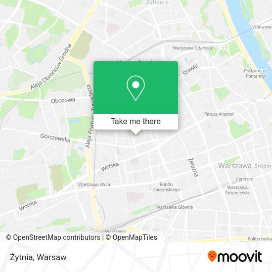 Żytnia map