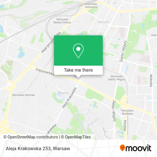 Aleja Krakowska 253 map