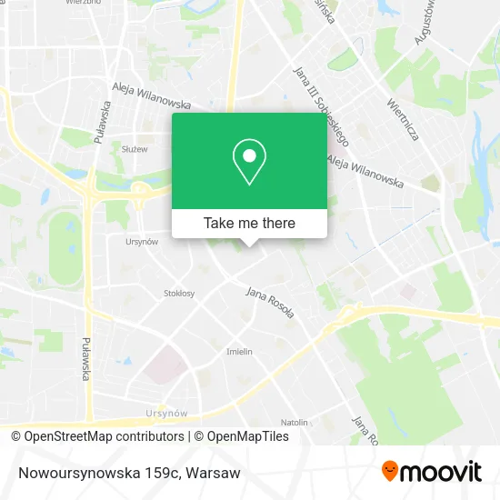 Nowoursynowska 159c map