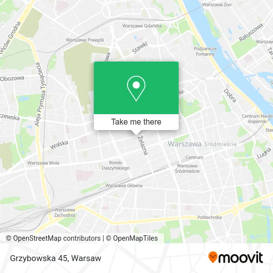Grzybowska 45 map