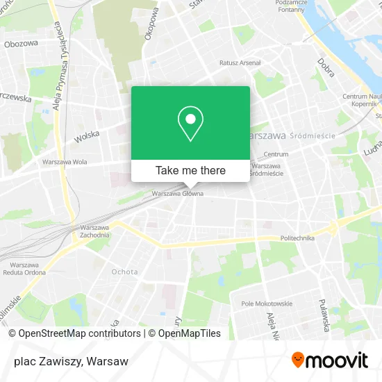 plac Zawiszy map