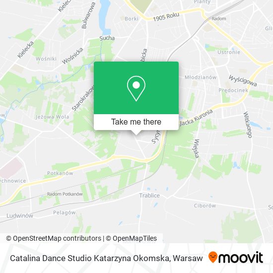 Catalina Dance Studio Katarzyna Okomska map