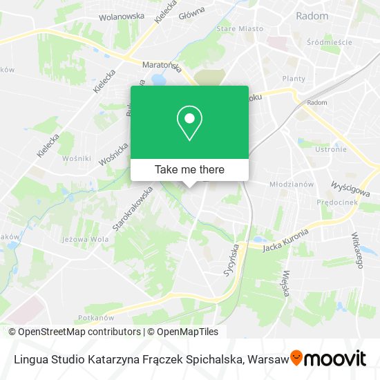 Карта Lingua Studio Katarzyna Frączek Spichalska