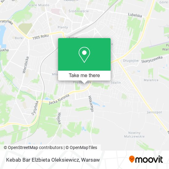 Kebab Bar Elżbieta Oleksiewicz map