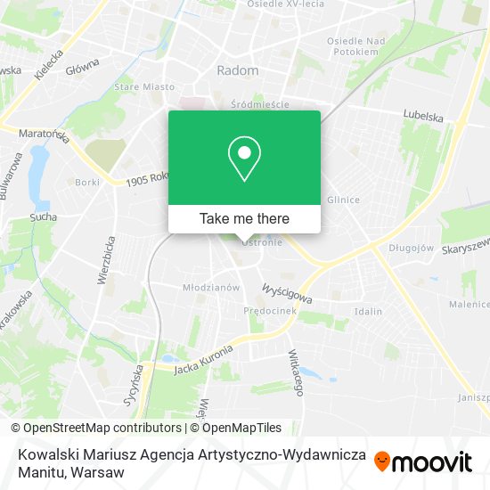 Kowalski Mariusz Agencja Artystyczno-Wydawnicza Manitu map