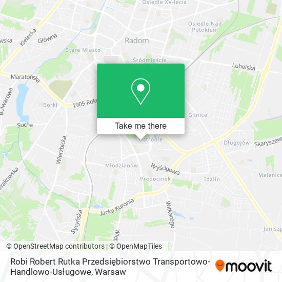 Robi Robert Rutka Przedsiębiorstwo Transportowo-Handlowo-Usługowe map