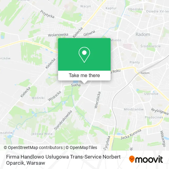 Карта Firma Handlowo Usługowa Trans-Service Norbert Oparcik