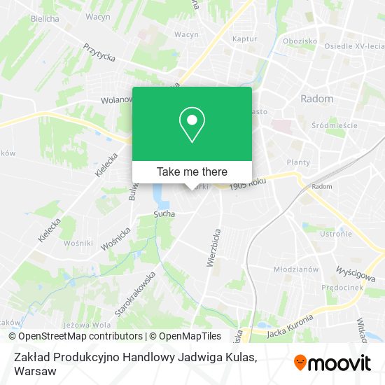 Zakład Produkcyjno Handlowy Jadwiga Kulas map