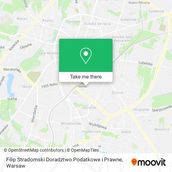 Filip Stradomski Doradztwo Podatkowe i Prawne map