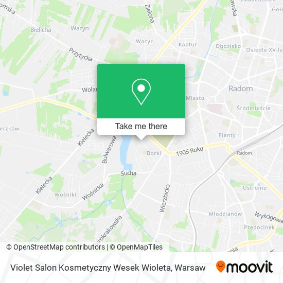 Violet Salon Kosmetyczny Wesek Wioleta map