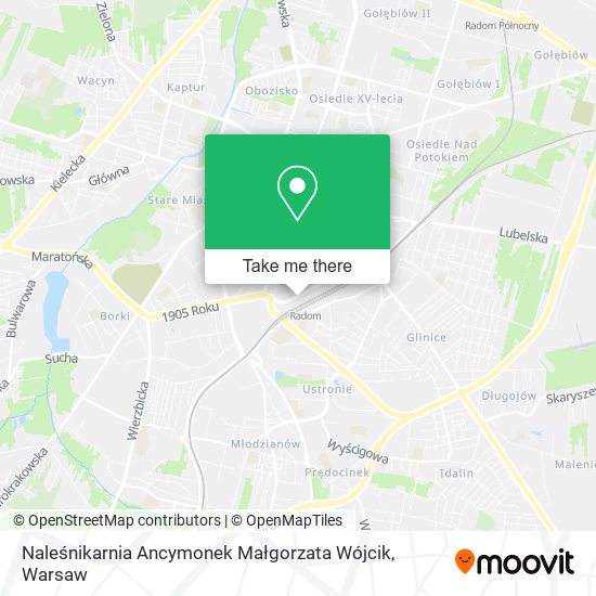 Naleśnikarnia Ancymonek Małgorzata Wójcik map