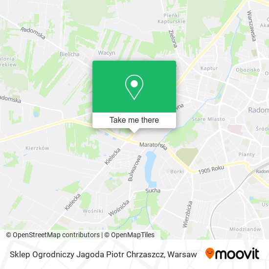 Sklep Ogrodniczy Jagoda Piotr Chrzaszcz map