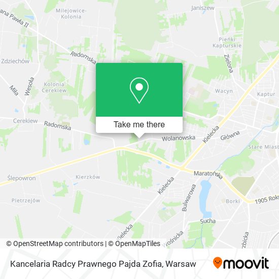 Kancelaria Radcy Prawnego Pajda Zofia map