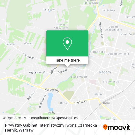 Prywatny Gabinet Internistyczny Iwona Czarnecka Hernik map