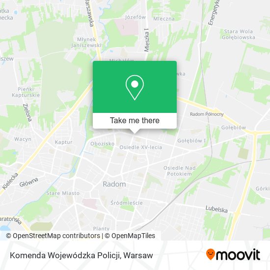 Komenda Wojewódzka Policji map