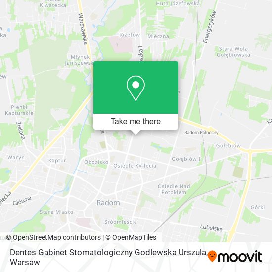 Dentes Gabinet Stomatologiczny Godlewska Urszula map