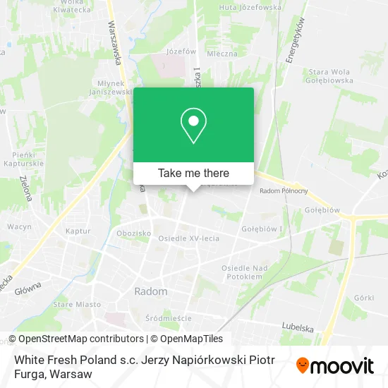 Карта White Fresh Poland s.c. Jerzy Napiórkowski Piotr Furga