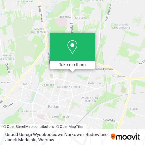 Usbud Usługi Wysokościowe Nurkowe i Budowlane Jacek Madejski map