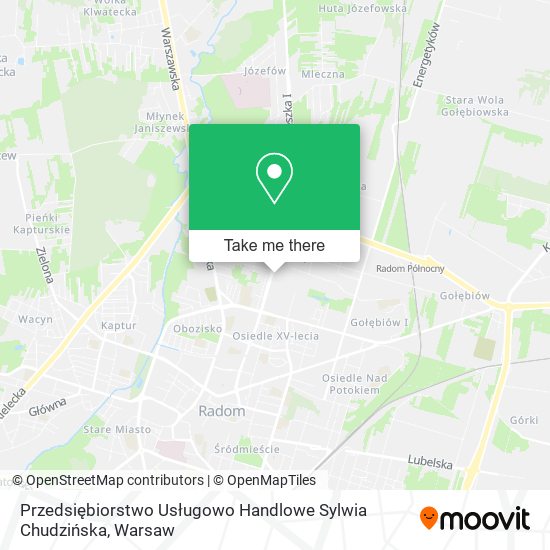 Przedsiębiorstwo Usługowo Handlowe Sylwia Chudzińska map