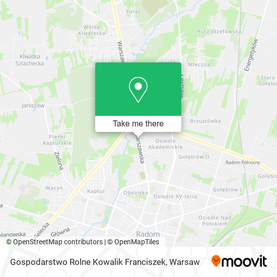 Gospodarstwo Rolne Kowalik Franciszek map