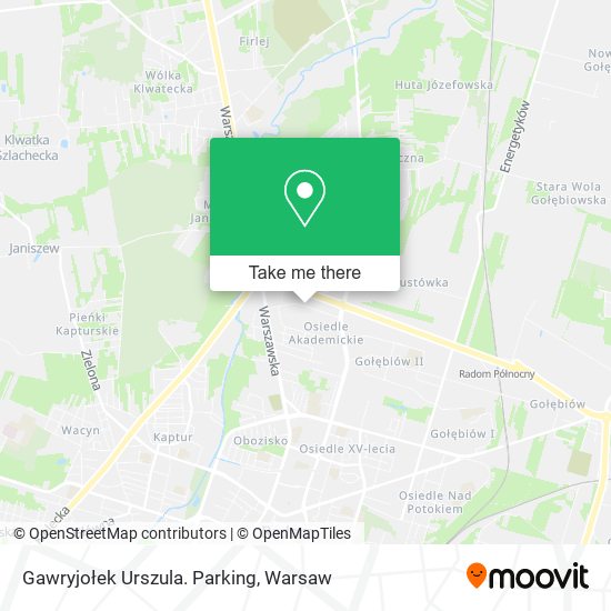 Gawryjołek Urszula. Parking map