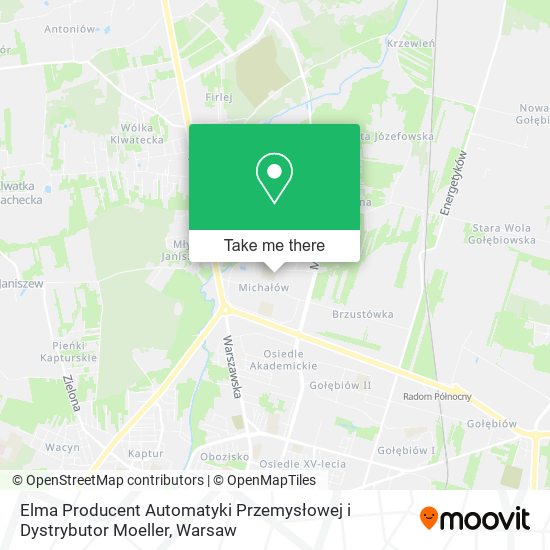 Elma Producent Automatyki Przemysłowej i Dystrybutor Moeller map