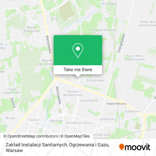 Zakład Instalacji Sanitarnych, Ogrzewania i Gazu map