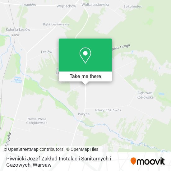 Piwnicki Józef Zakład Instalacji Sanitarnych i Gazowych map