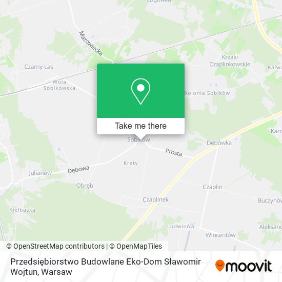 Przedsiębiorstwo Budowlane Eko-Dom Sławomir Wojtun map