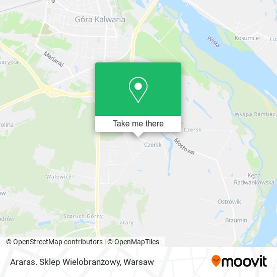 Araras. Sklep Wielobranżowy map